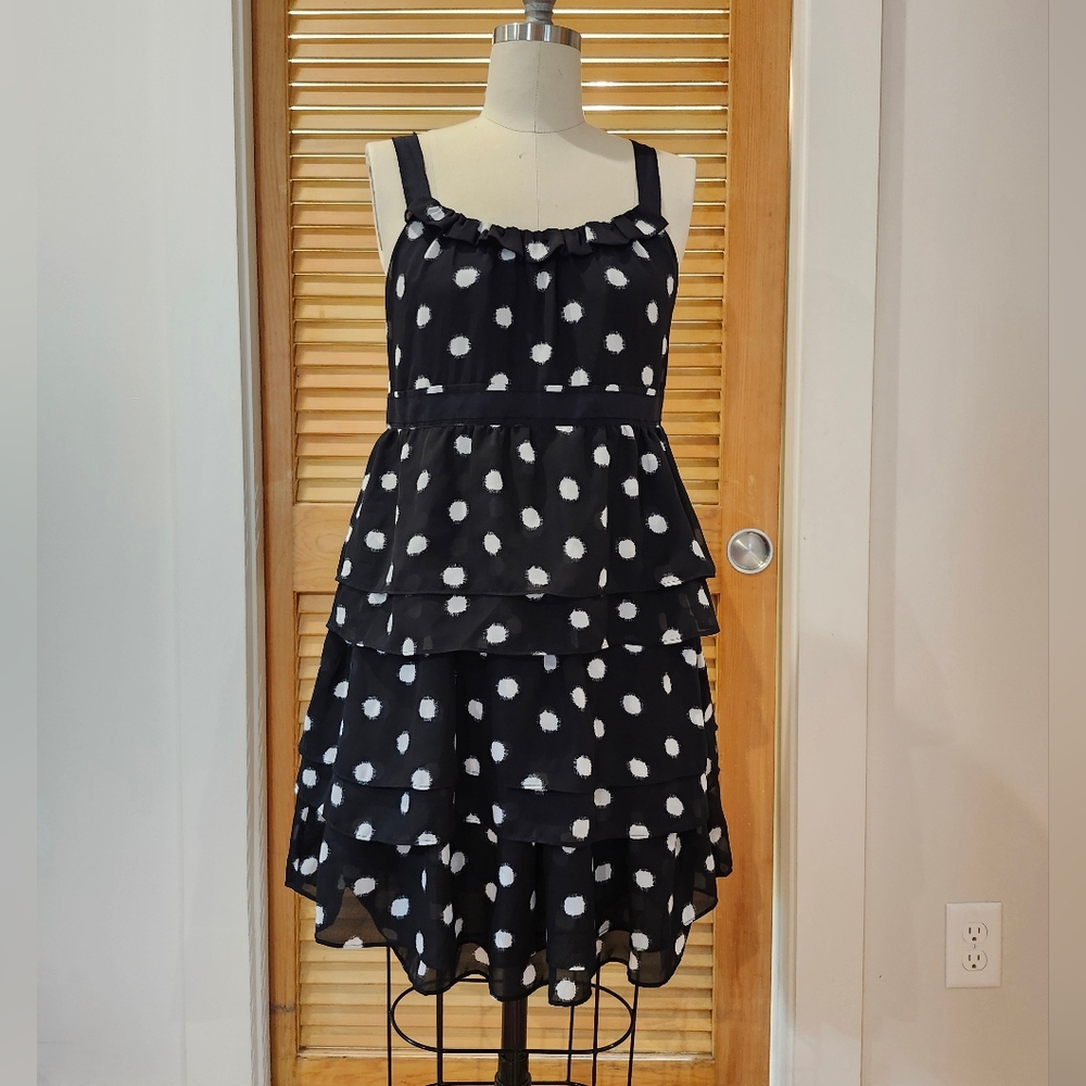 LOFT POLKA DOT BABYDOLL DRESS
